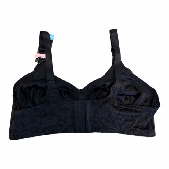 BALI Classic Support Cool Comfort Black Bra 44D NWT DF3372 - Picture 2 of 4